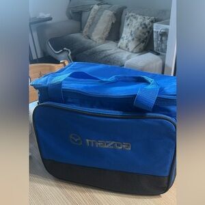 Blue and Black Men's Bag